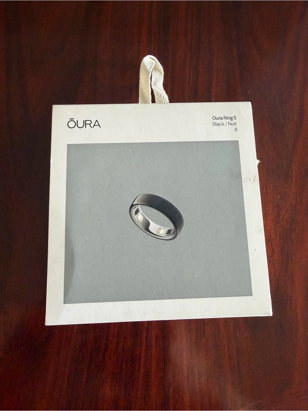 Oura Ring (Gen 5) Smart Ring - White with Silver Inner Band